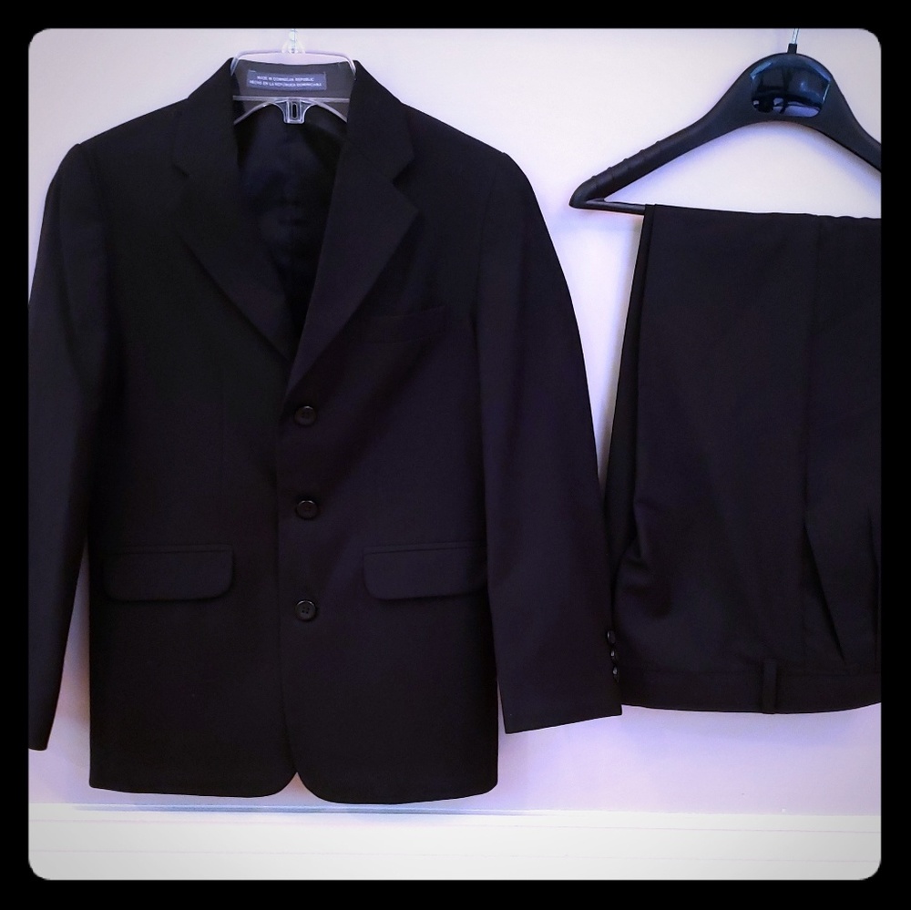 Boy's Black Two Piece Suit
